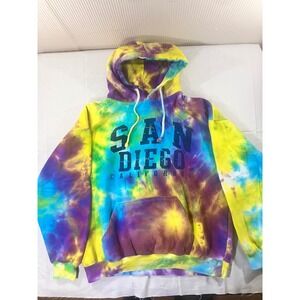 Wings Beach Outfitters San Diego California‎ Tie Dye Hoodie Sweatshirt L